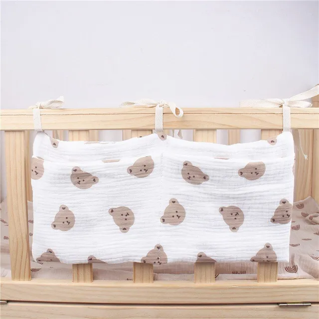 Beautiful and practical fabric crib organizer - various motifs Roald
