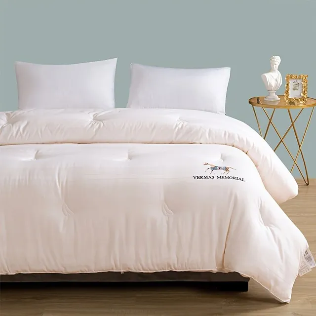 1 Piece 100% Cotton Jacquard Year-round Insertion into the duvet with embroidery, Powered Soft Comfortable and Warm 20% Soy Soy Fibers Do the duvet, Mechanically Workable Warm Feathers Do Bedrooms