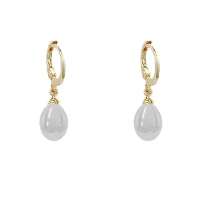 Magnifiques boucles d'oreilles pendantes pour femmes avec perle