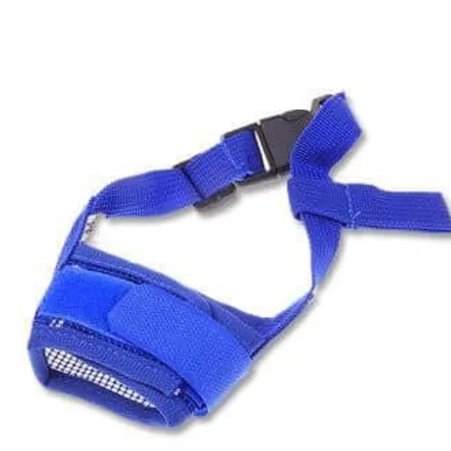 Breathable adjustable dog muzzle