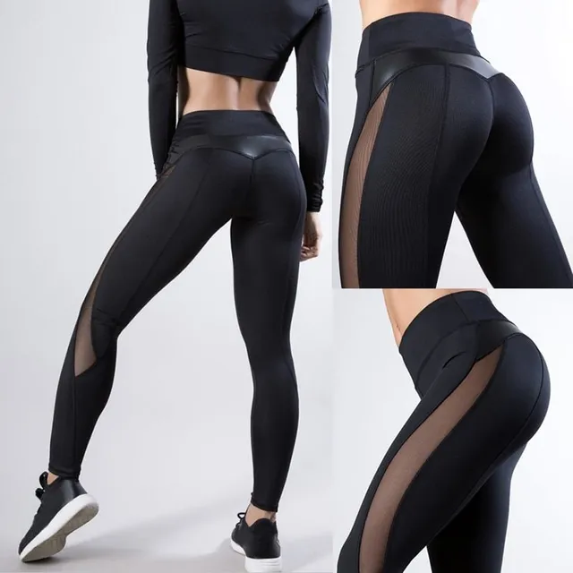 Legginsy fitness push up z wysoką talią