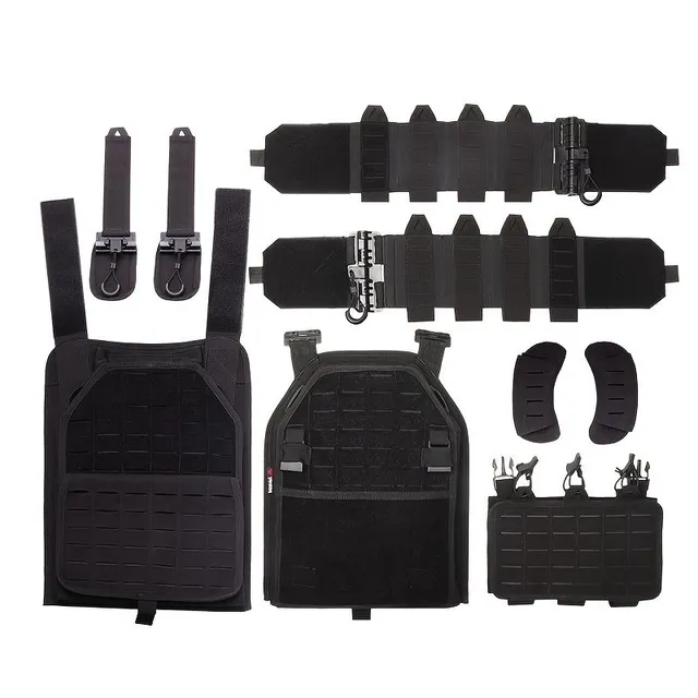 Tactical waterproof and durable vest with MOLLE compatibility for outdoor training - 1000D strength