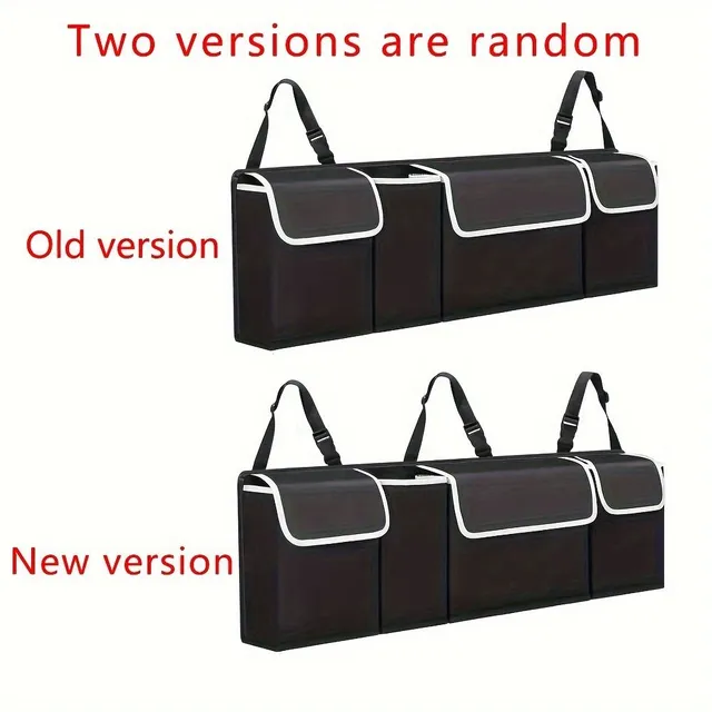 Car storage box - multi-function suitcase and backseat organizer, large capacity for SUVs and passenger cars