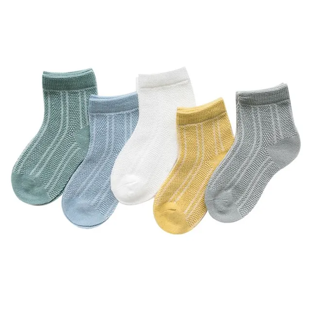 Kvalitné detské ponožky - 5 párov