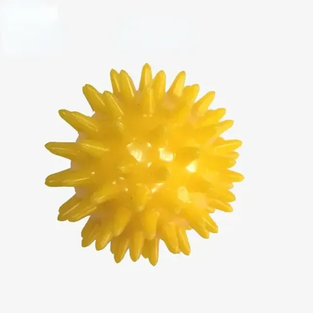 Massage ball with barbs for relief from muscle, joint and feet pain