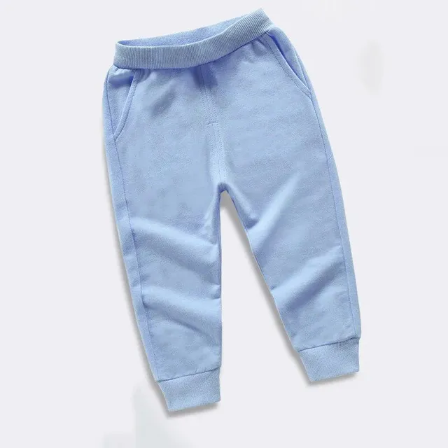 Boys casual comfortable fixed active sweatpants with elastic waist breathable sports pants for children navy blue 8T