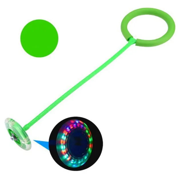 Skákacia lopta na lane / vonkajšia LED hračka FLASH
