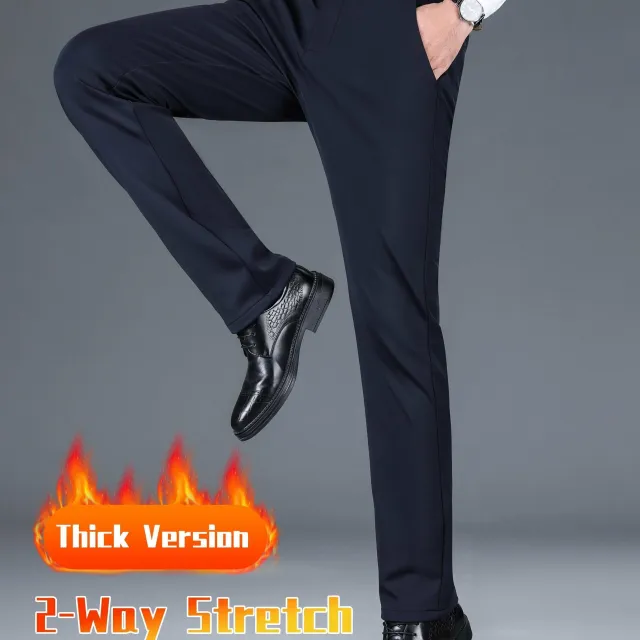 Men's Warm and Strong Suit Pants - Elegant and Comfortable Pants for Colder Days