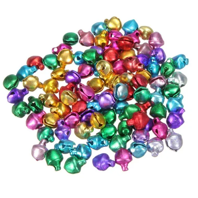 Coloured jingle bells 100 pcs