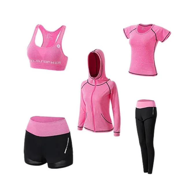 Set fitness fashion pentru femei - set 5 piese