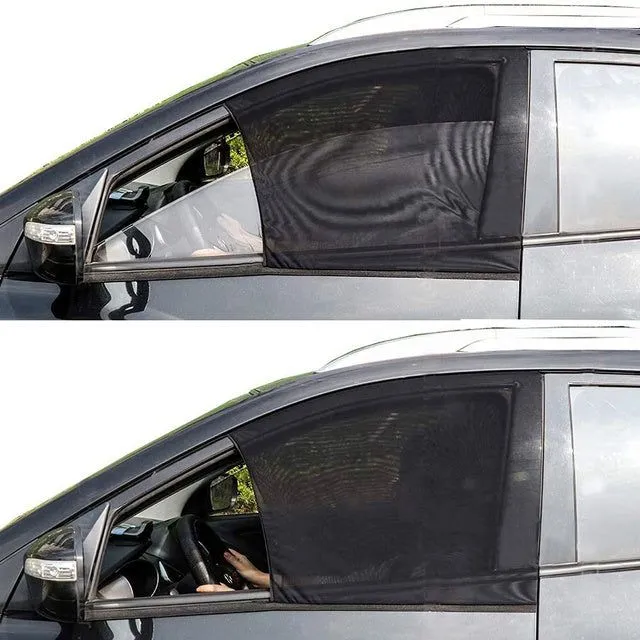 Universal sun visor for the rear side window of the car