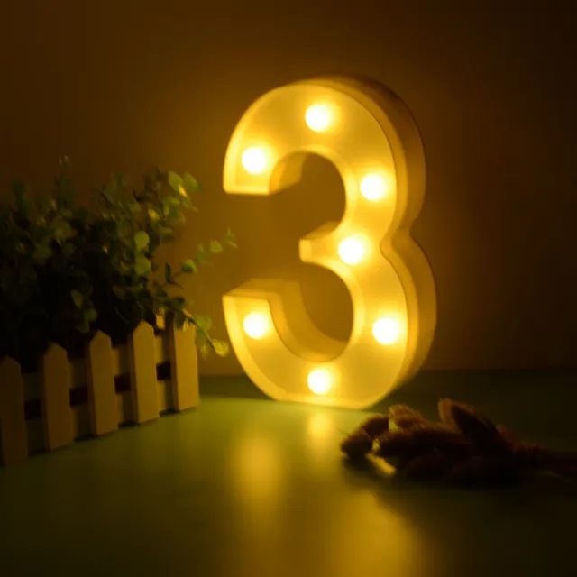 Illuminated LED digits