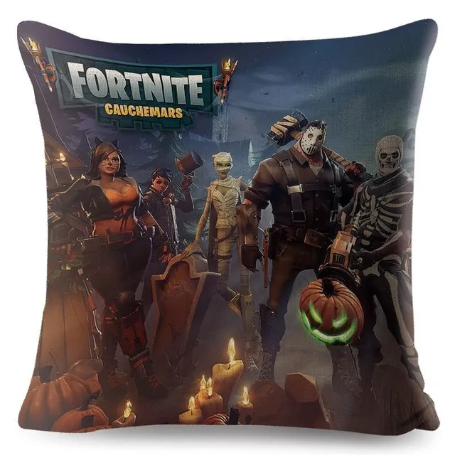 Poszewka na poduszkę z fajnym wzorem popularnej gry Fortnite 18
