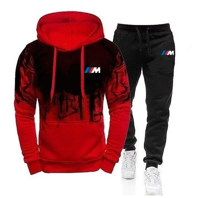 Men's stylish tracksuit with BMW print