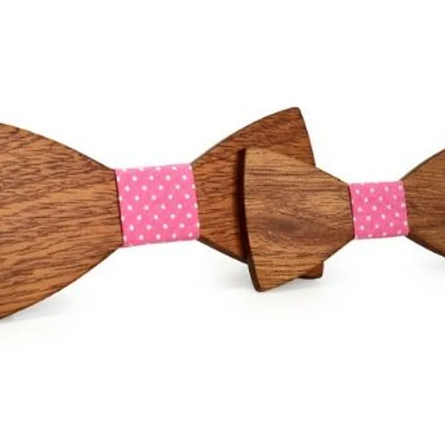 Wooden bow tie - men's + children's - 10 variants