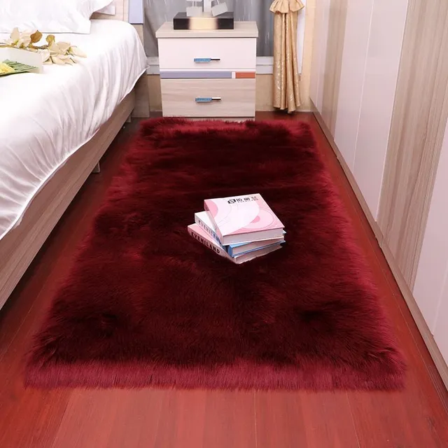 Beautiful furry decorative rugs