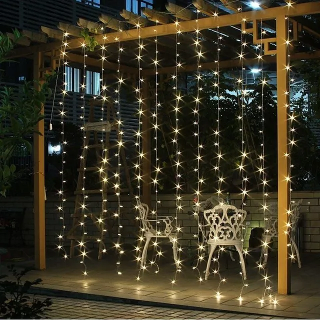 Lanț/lumină decorativă | 300 becuri LED