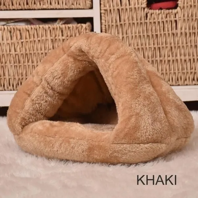 Pet Cat Dog House Kennel Puppy Cave Sleeping Bed Super Soft Mat Pad Warm Nest