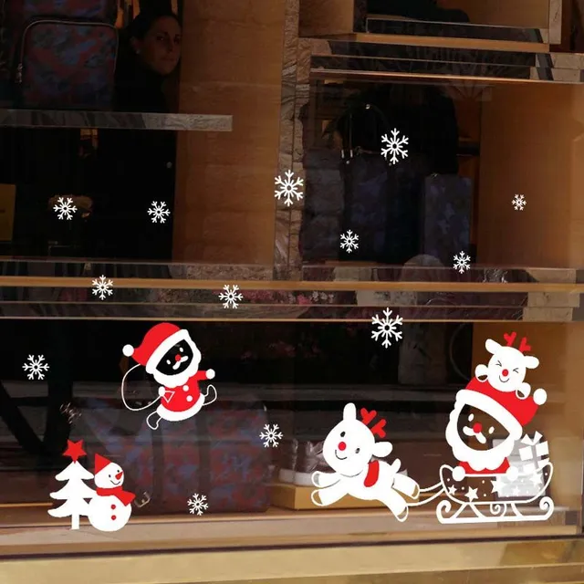 Christmas window stickers