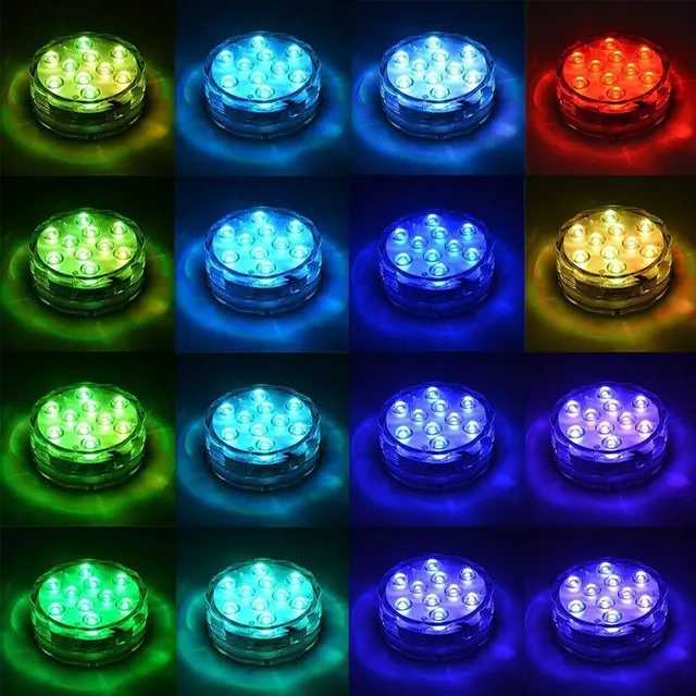 Vízálló fény 10 LED akkumulátor vezérlővel