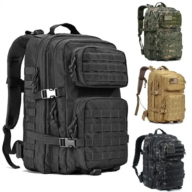 Sac à dos militaire tactique 5L Molle Army Assault Pack - Sac à dos de 3 jours pour Bug Out, randonnée, trekking