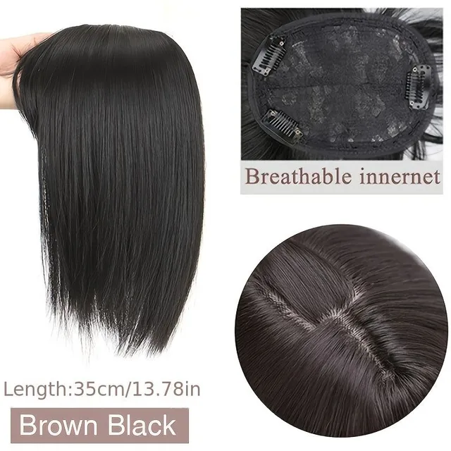 Half wig made of artificial hair for women with thinning hair - Hair Topper