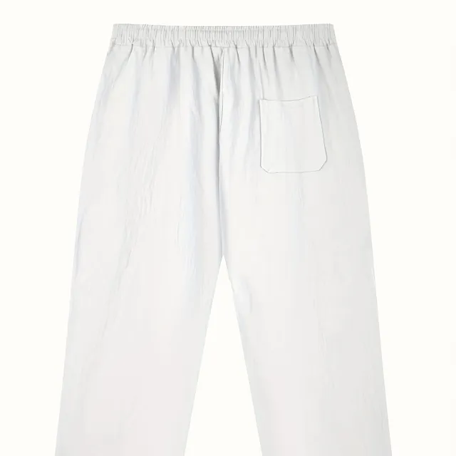 Elegant men's trousers in single-colored design with adjustable waist