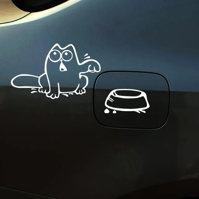 Funny stickers for fuel tank cap