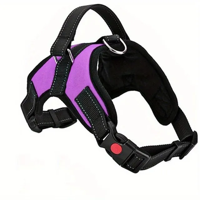 No-drawing reflex adjustable dog harness with handle