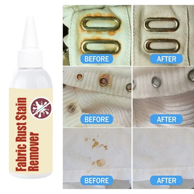 Rust stain remover for fabrics