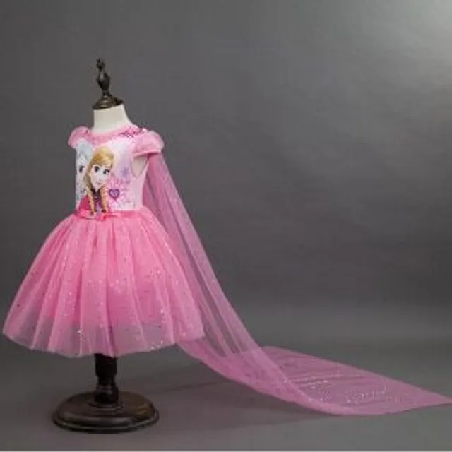 Sukienka dla dzieci zamrożone 10t 2pcs-pink