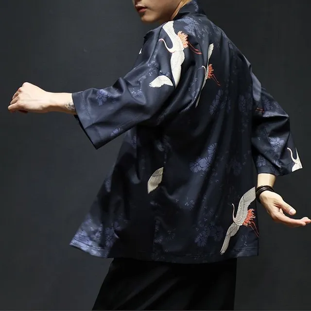 Pánské stylové lení kimono