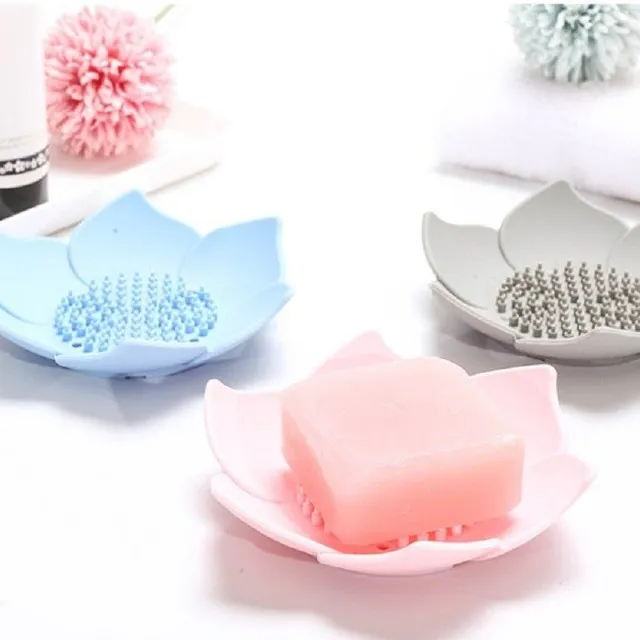 Blossom-shaped soap holder