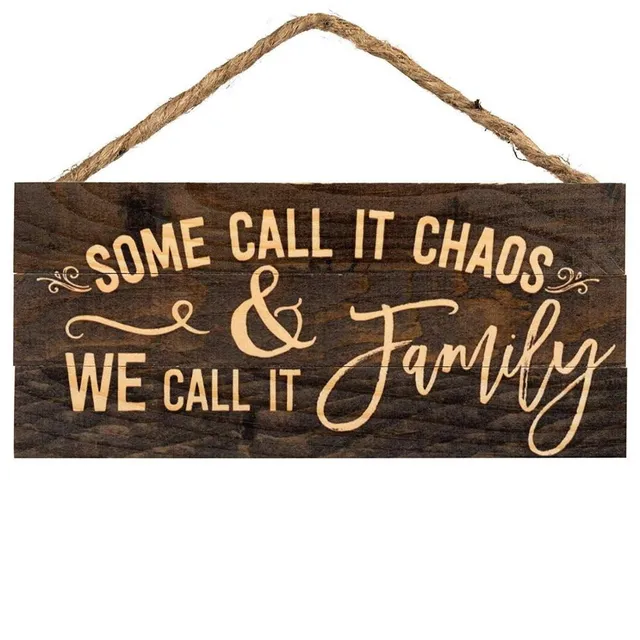 Wooden hanging signs