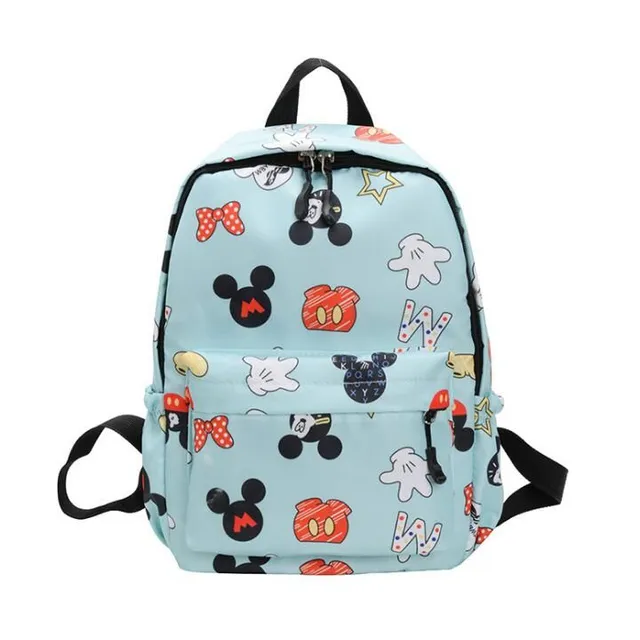 Beautiful children's backpack with Minnie and Mickey Mouse style13 31x24x14CM