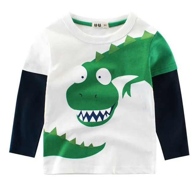 Jungen Baumwoll T-Shirt mit Dinosaurier