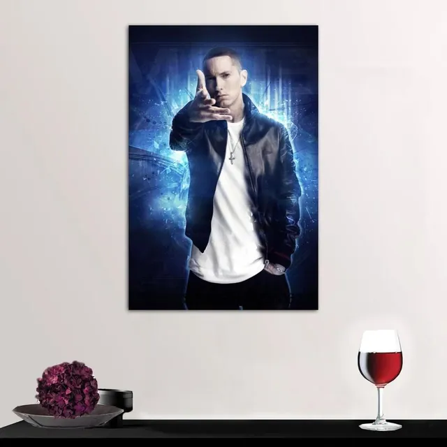 Plakát na plátně s motivem oblíbeného rappera EMINEM - různé velikosti