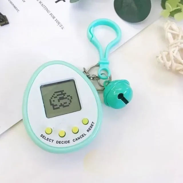 The game Tamagotchi in egg shape with different motives