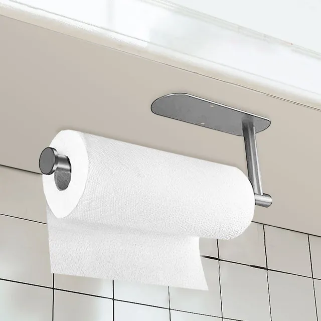 Self-adhesive kitchen holder for paper wipes