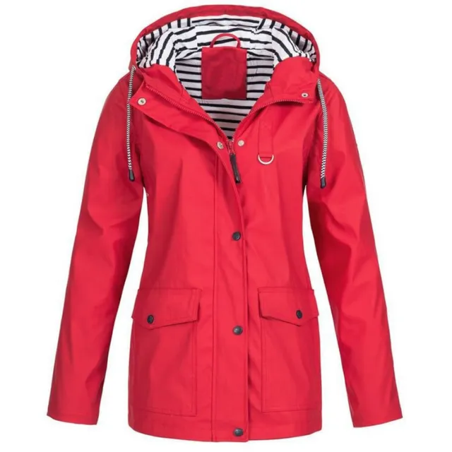 Insulated longer women's parka style jacket