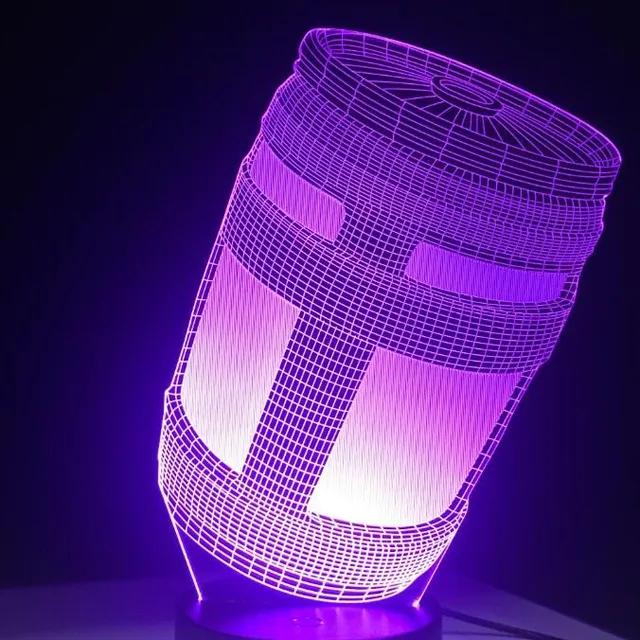 Krásna 3D stolová lampa Fortnite
