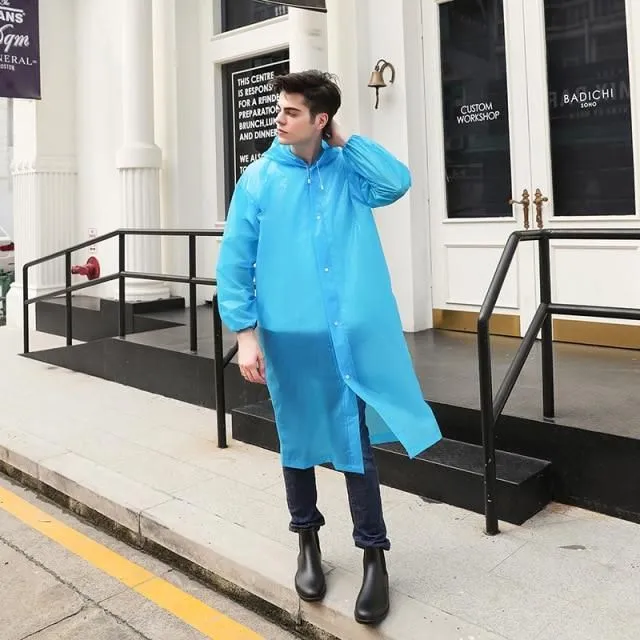 Unisex single color raincoat