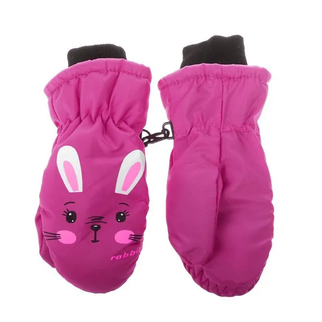Children's gloves with bunny