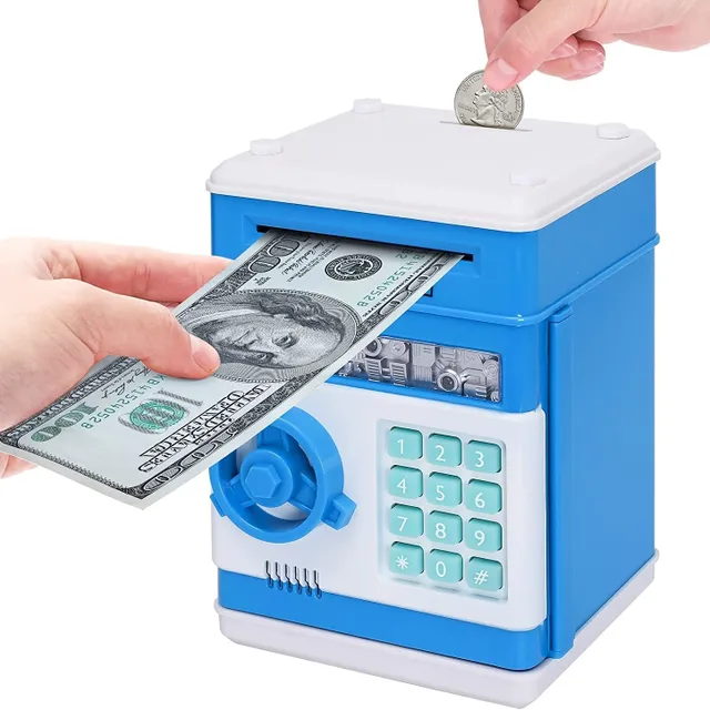 Elektronická pokladnička pro děti - Spoří si mince na Vánoce a Halloween