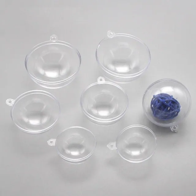 Christmas ball transparent 10 pcs