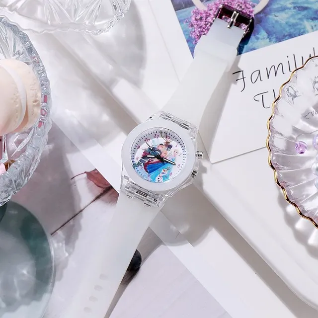 Stylish girls' watch with motifs of popular Mile fairy tales