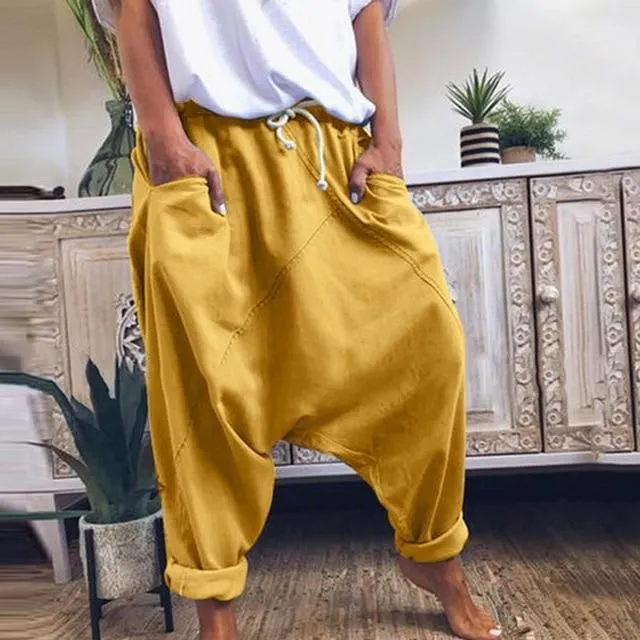 Pantaloni da tuta harem da donna