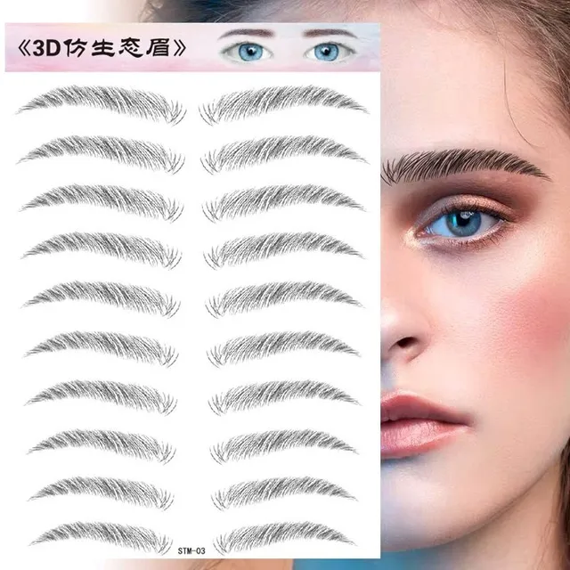 Microblading sticker - temporary eyebrow tattoo