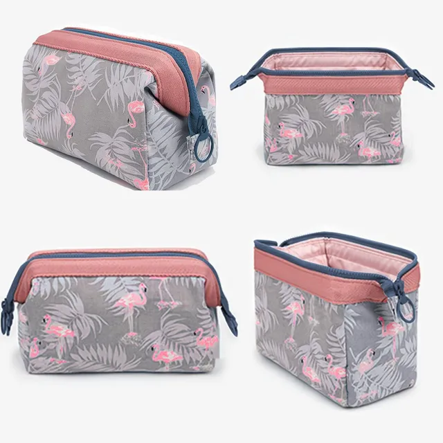 Stylische Kosmetiktasche mit Druck - praktischer Organizer für Kosmetik und Kleinigkeiten