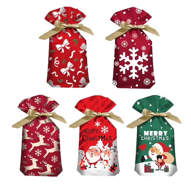 Christmas gift bag 12 x 17.7 cm 5 pcs